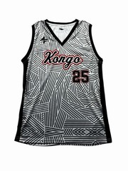 Athletic Force Kongo #25 Full Print Custom Basketball Jersey Men’s Size M