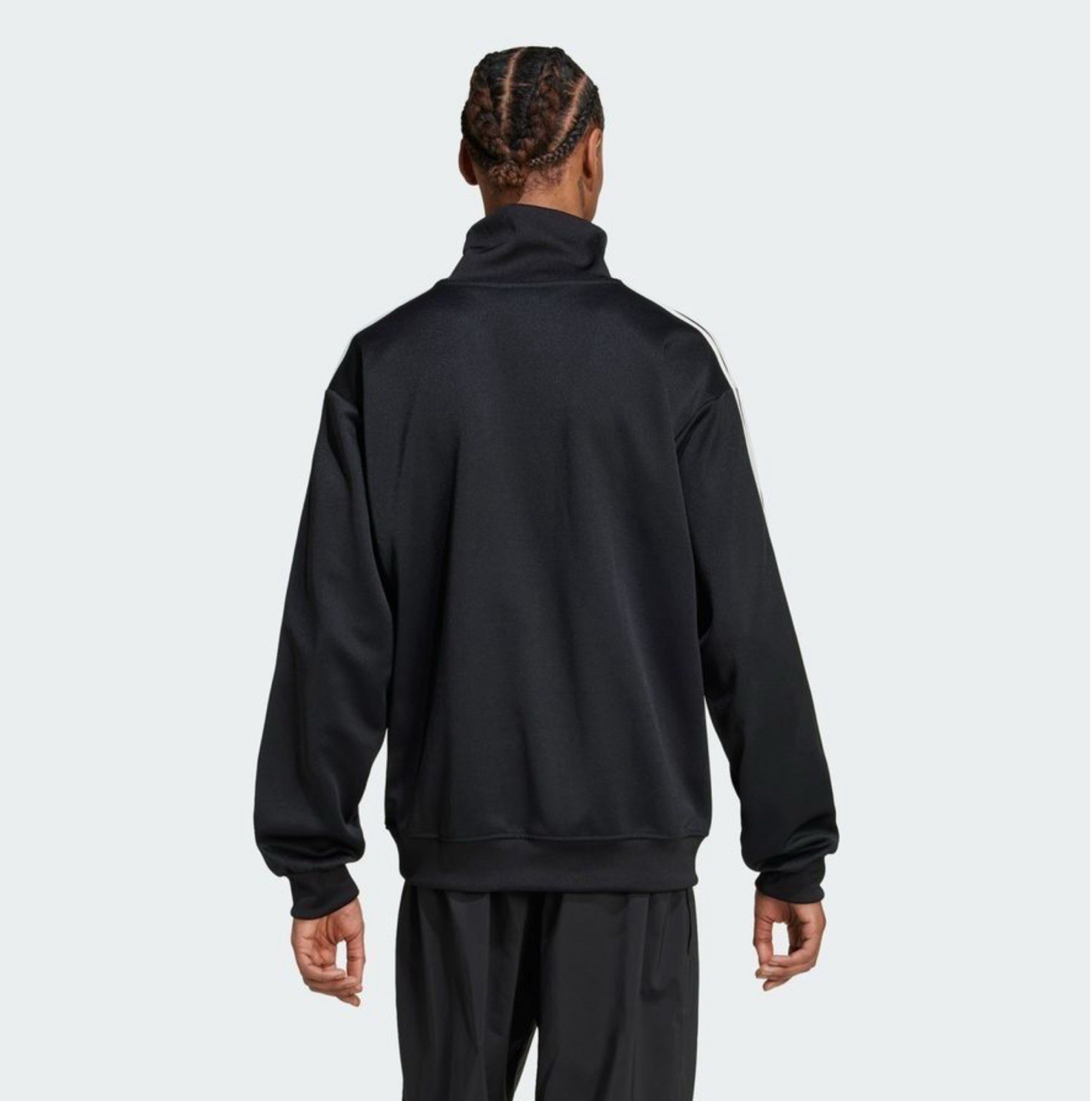 Adidas Men's Size Medium Adicolor Funnel Neck Track Top in Black gallery
