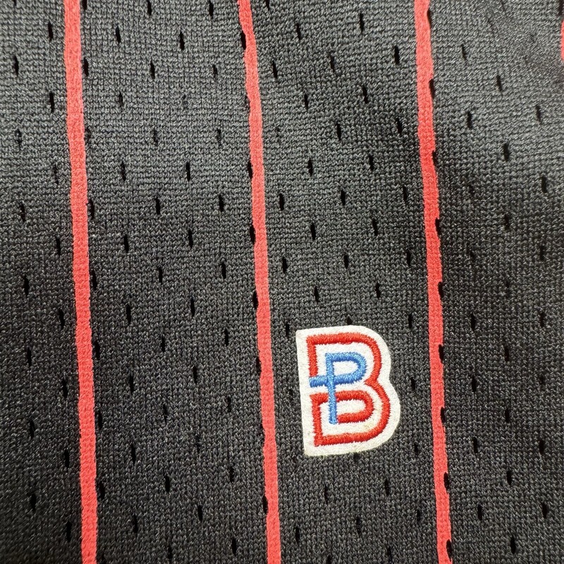 NWT Bascom Projects Ninety Three Jersey Size Medium Black With Red Stripes gallery