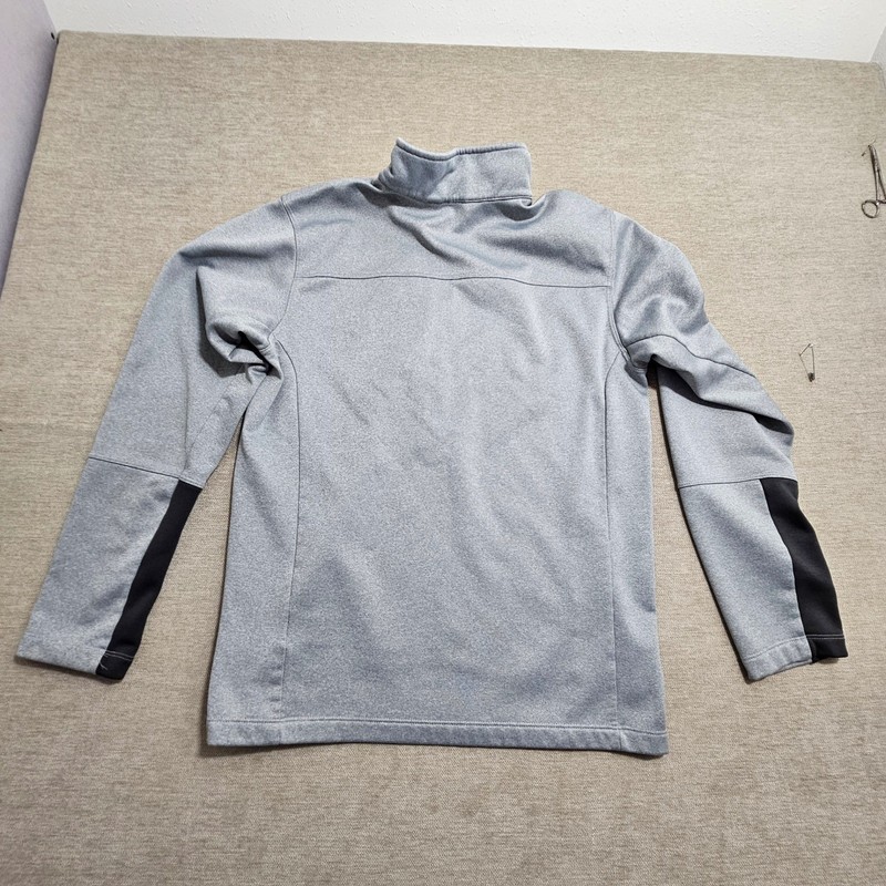 The North Face Quarter Zip Pullover Mens Medium Grey 1/4 Zip Activewear T164 * gallery