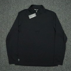 Travis Mathew Pullover Mens Small Black Havasu 1/4 Zip Stretch Pockets Golf NWT