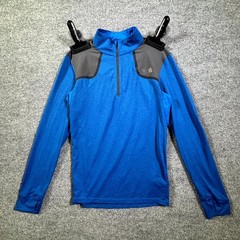 The North Face FlashDry Golf Shirt Men’s S Blue Polyester Athletic Quarter-Zip