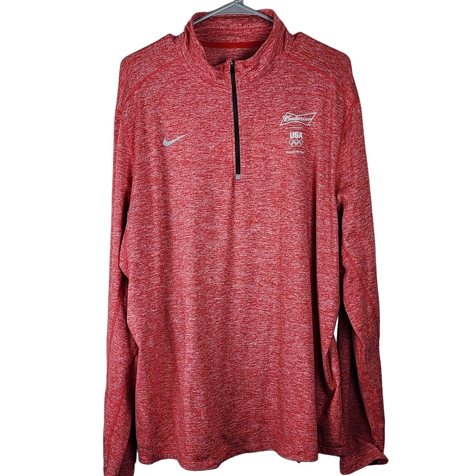 Nike Dri Fit Men's athletic top size XL Olympic games USA team Budweiser sponsor gallery