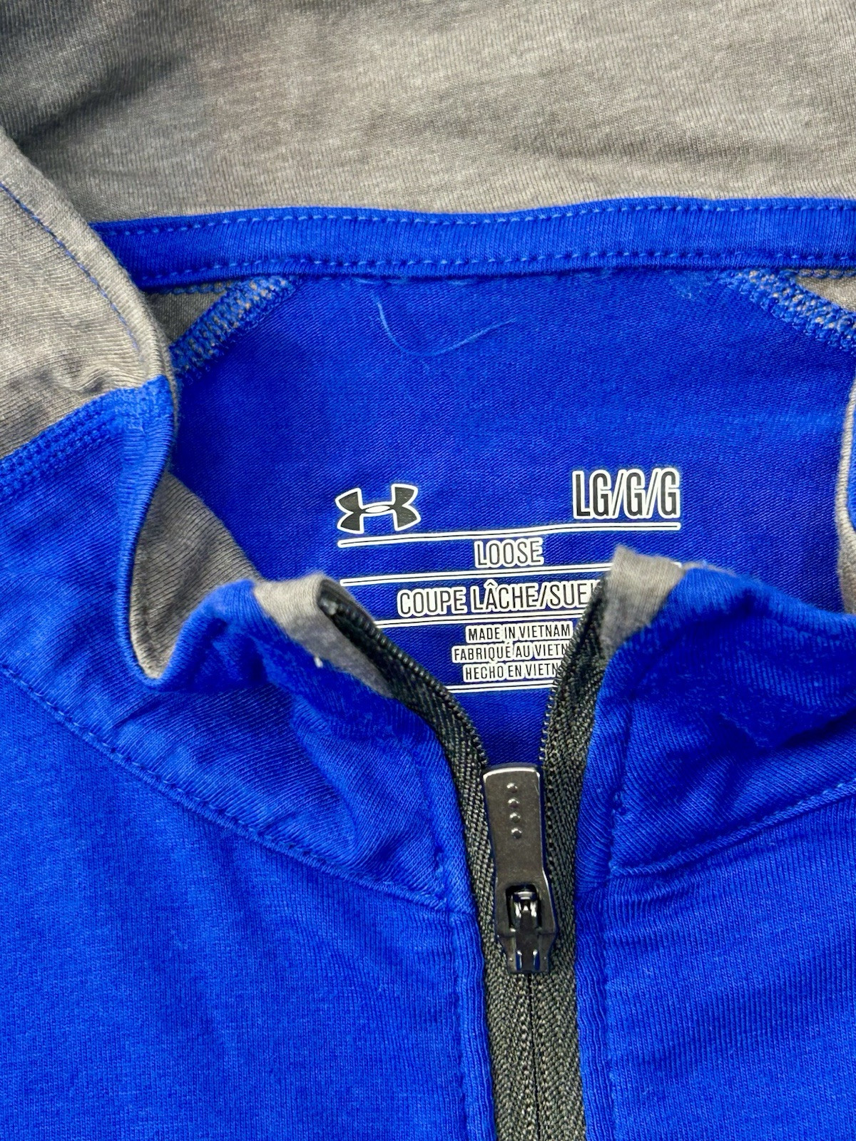 MLB Under Armour Chicago Cubs 1/4 Zip Jacket Blue 2017 Size Large gallery