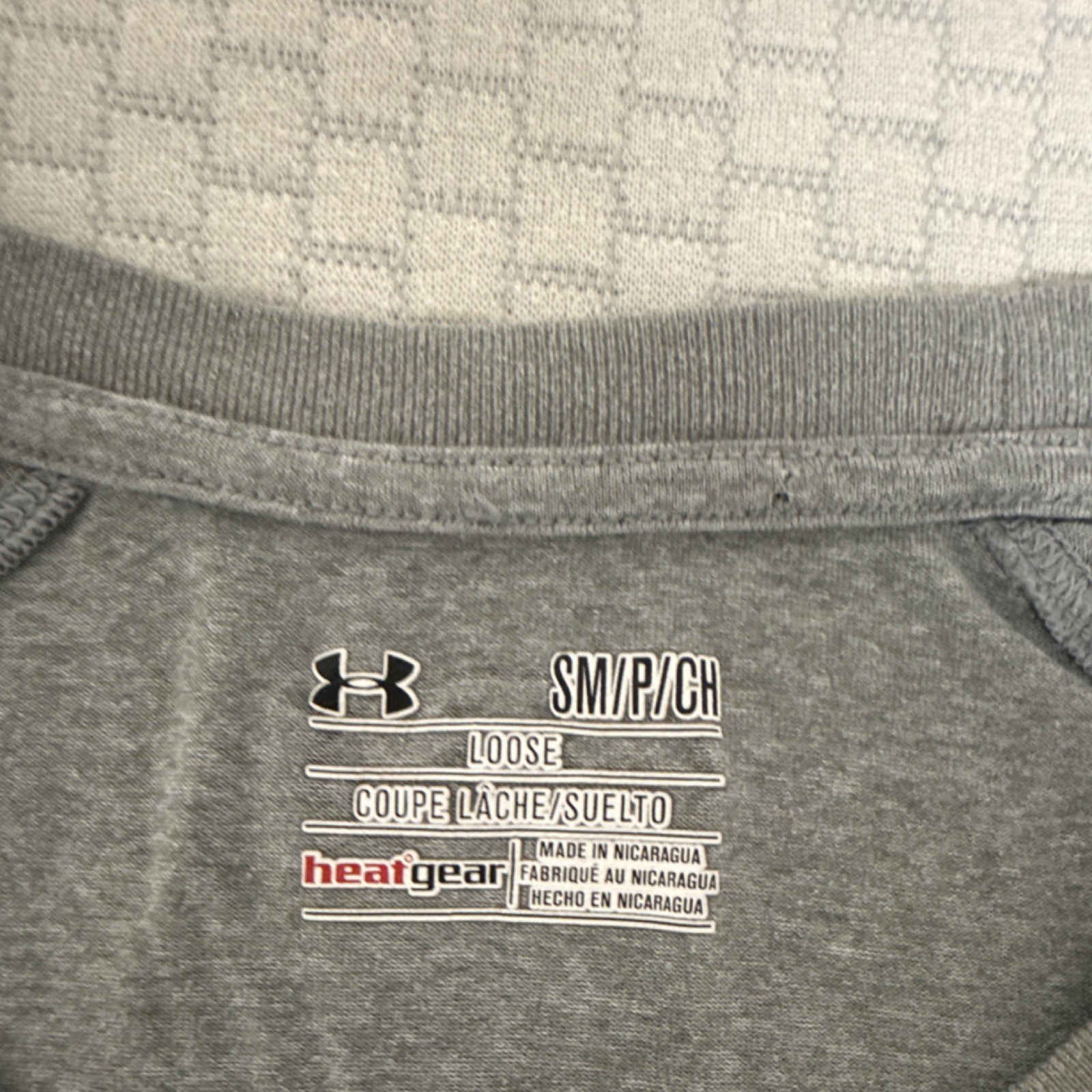 Under Armour HeatGear Men's S Loose Gray SEC Graphic Crew Neck T-Shirt gallery