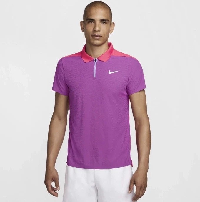 Nike Court Slam Ultimate Dri-FIT ADV Tennis Polo Purple Pink Medium FQ2017-518 gallery