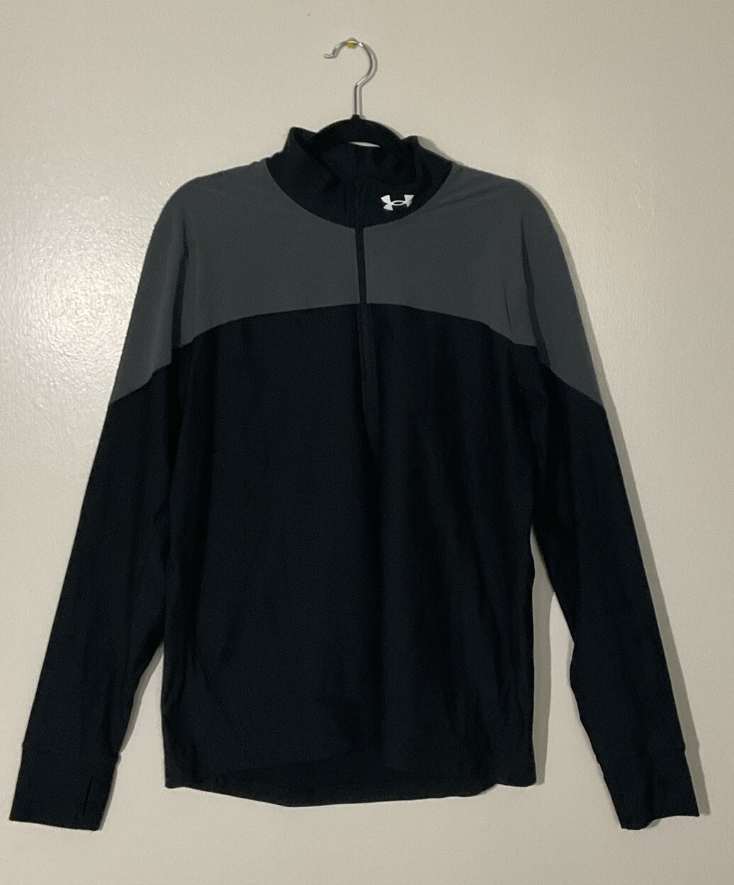 UNDER ARMOUR | Mens Black Qualifier Run Half Zip Long Sleeve | Size XL gallery
