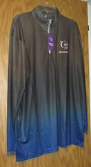 Relay For Life Grand Club Half Zip Ombre Long Sleeve Shirt (2XL) NEW