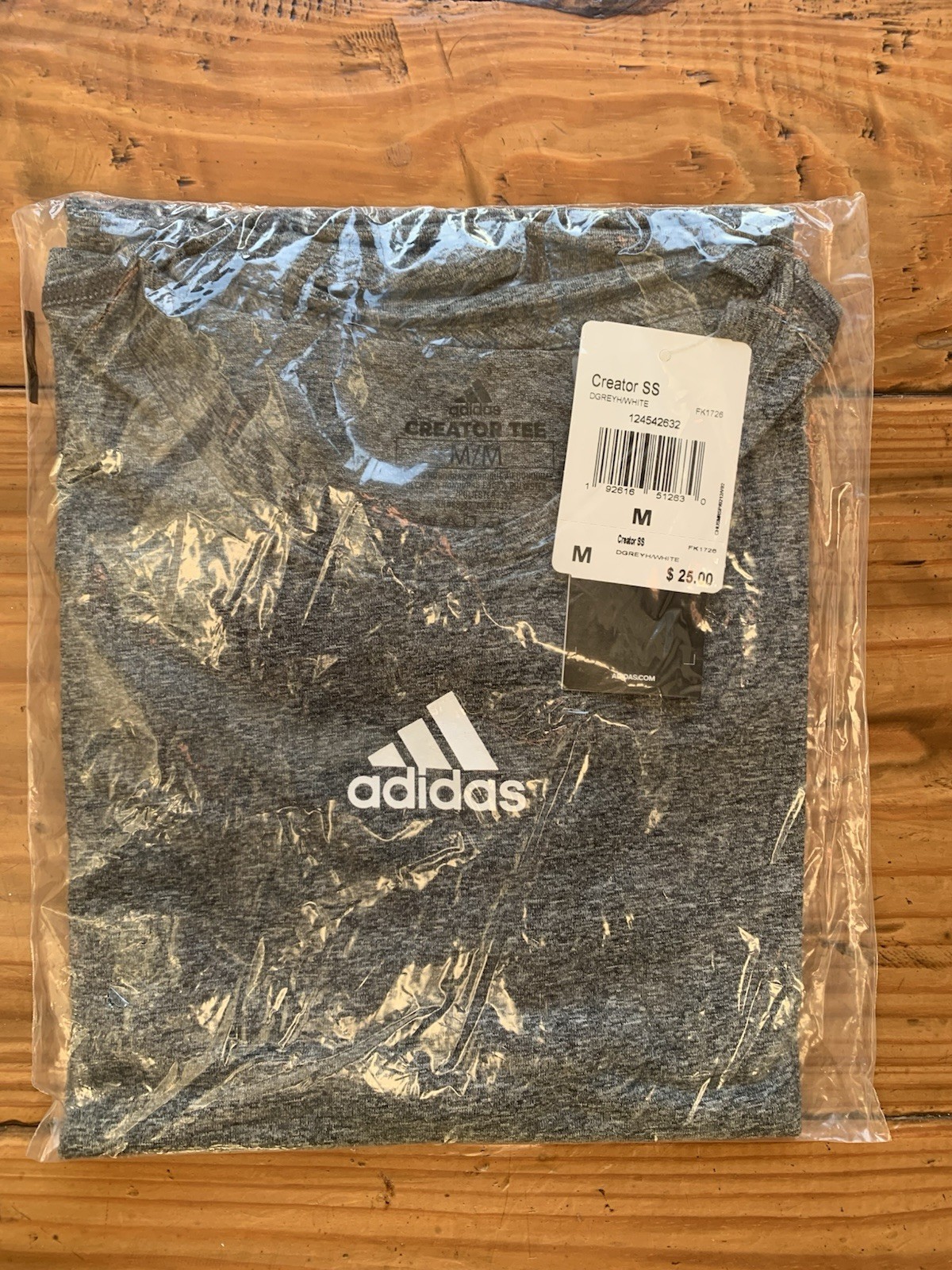 BRAND NEW Adidas Men's Creator SS Tee #FK1726 in DARK GREY in SIZE MEDIUM $25.00 gallery
