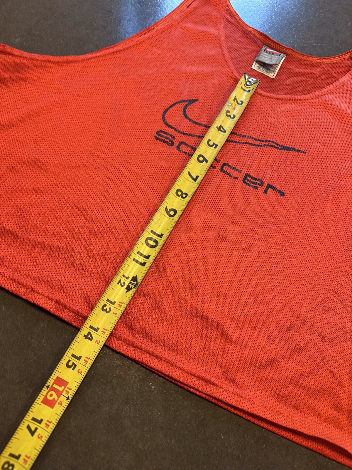 Nike Soccer VINTAGE 90’s Mesh Team Crop Tank Top OS Orange gallery