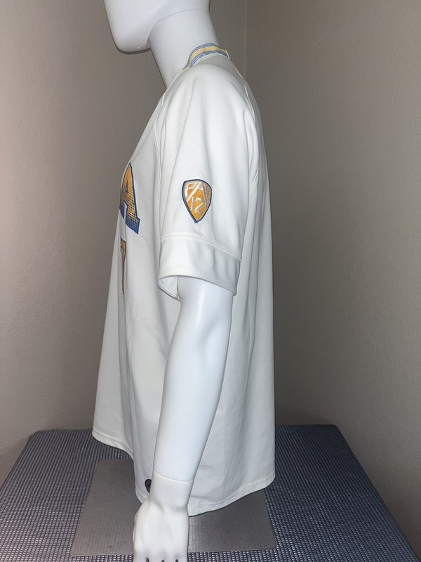 Under Armour White UCLA Bruins Centennial Baseball Game Jersey Mens Size XL #7 gallery