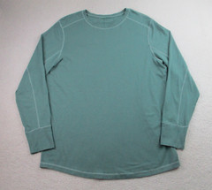 Alphalete Shirt Mens XL Premium Green Long Sleeve Pullover Training Gym Outdoor