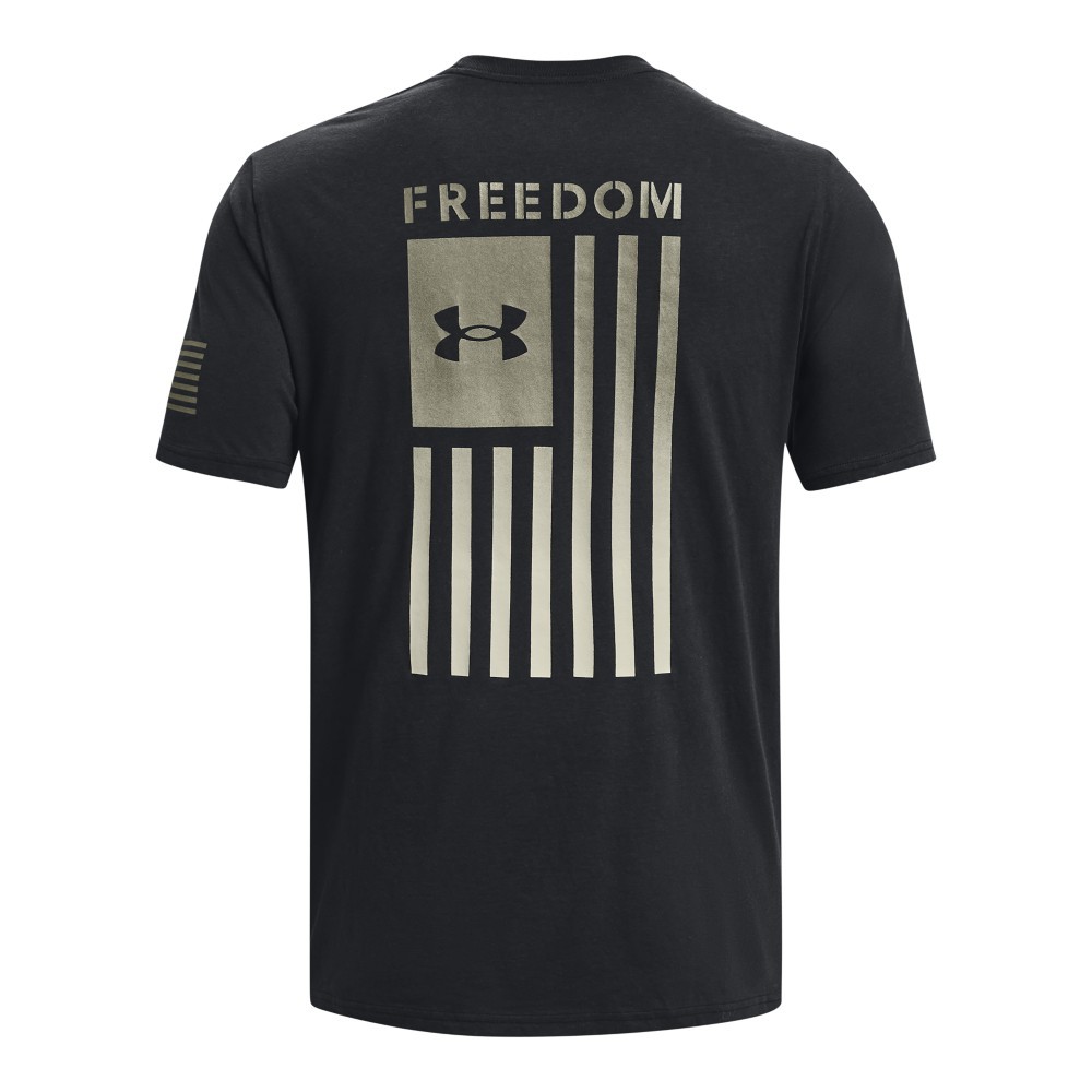 Under Armour 1377056 Men's UA Freedom Flag Gradient T-Shirt, Black, Small gallery