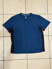 Champion Vapor Moisture Wicking Blue Black XL Men’s V-Neck T-Shirt