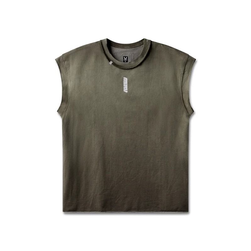 ASRV Tech Essential™ Cap Shoulder Cutoff Olive Sun Fade Size XL (NWT) gallery