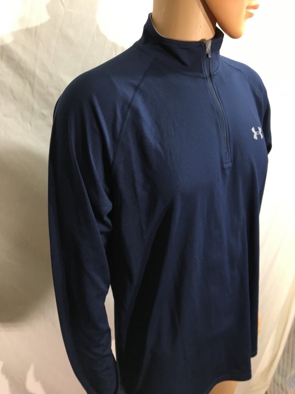 Under Armour Blue Quarter-Zip Fleece Sz Md Heat Gear Bud Light House Of Whatever gallery