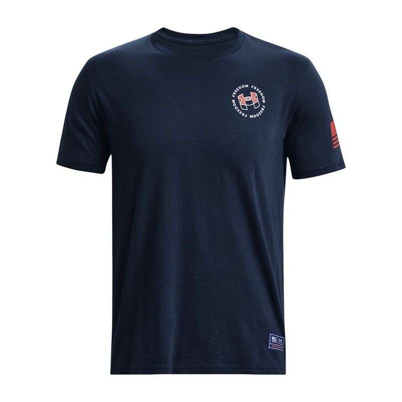 Under Armour 1377067 Men's UA Freedom Freedom Amp 4 T-Shirt, Academy, Medium gallery