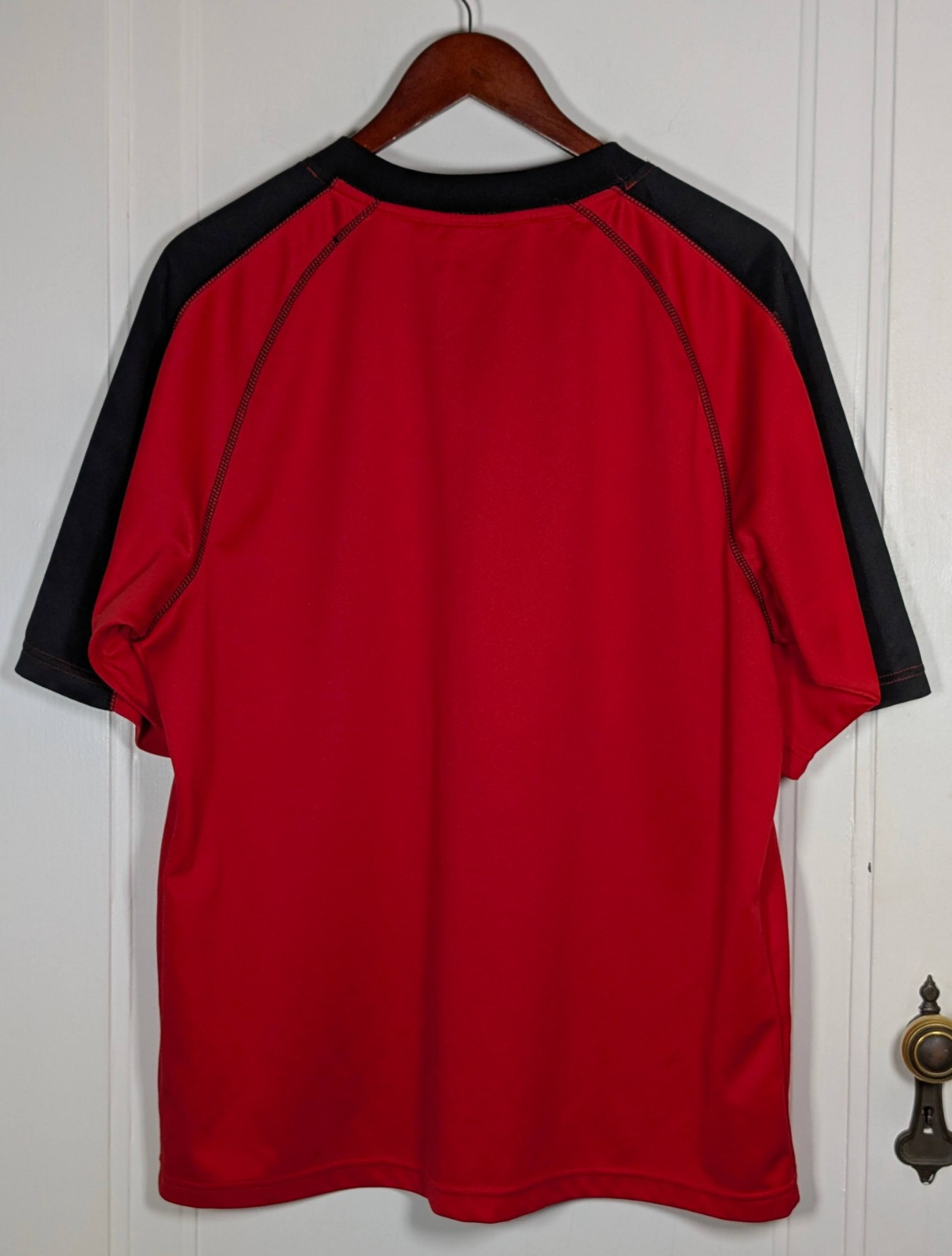 MLB Cincinnati Reds Baseball Jersey Men’s Large V Neck Pullover Shirt Top GABP gallery