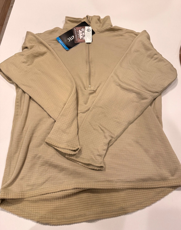 Us Army Mid Weight Gen 3 Grid Fleece Polartec 1/2 Zip Mens Pullover Large gallery