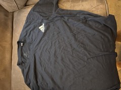 Adidas Training Breathable Mesh Shirt. Crew Neck. Black. Size M.
