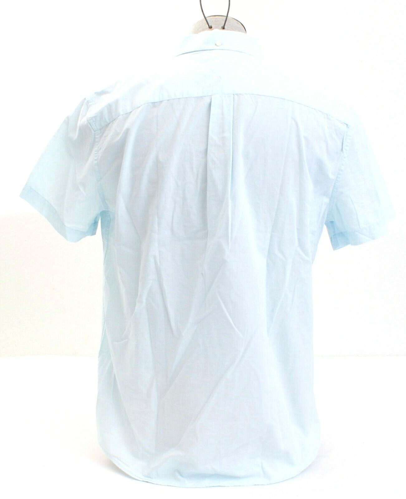 Tommy Hilfiger Blue Custom Fit Short Sleeve Button Front Shirt Men's NWT gallery