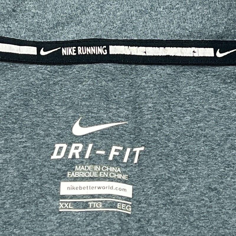 Nike Element 1/2 Zip Running Pullover Mens XXL Blue Heather Stretch Shirt 519199 gallery