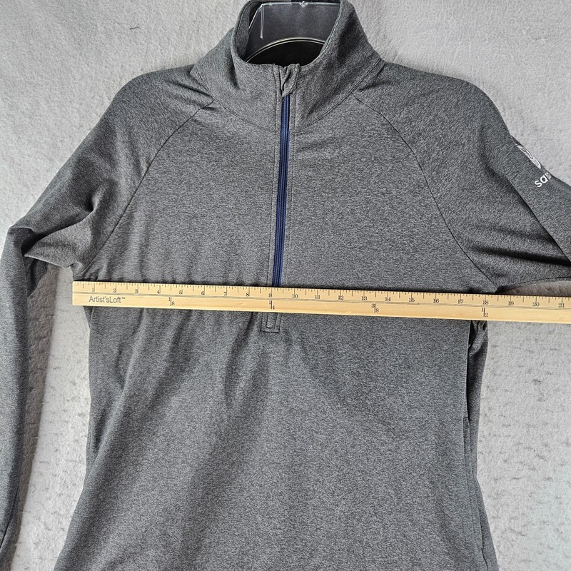 Marine Layer Samsara Pullover Mens XL Gray 1/4 Zip Long Sleeve Training Stretch gallery