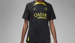 Nike Air Jordan x PSG Paris Soccer Jersey Black Mens Size L DR4590-011