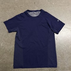 Fabletics Mens Navy Blue Training T-Shirt Short Sleeve Mesh Gym Top Medium 2220