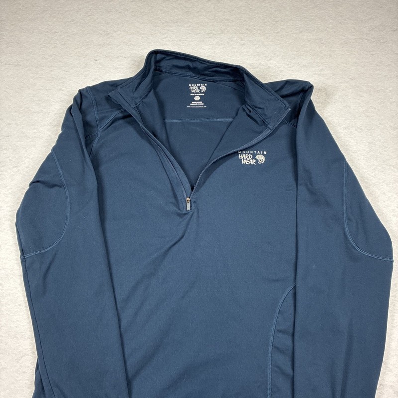 Mountain Hardwear Navy Quarter Zip Long Sleeve Pullover Top Mens M Lightweight gallery