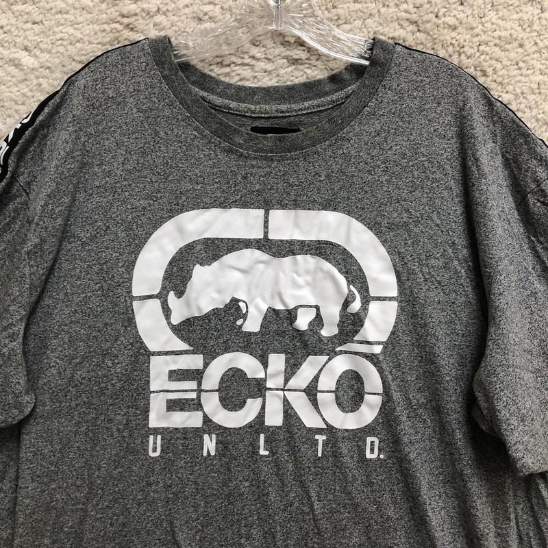 Ecko Unltd Shirt 2XLT Adult Tall Gray Graphic Logo Short Sleeve Casual Tee Mens gallery