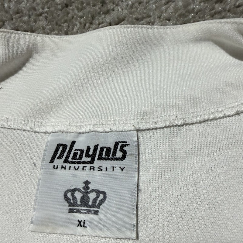 Vintage Y2k Players University Sleeveless Baseball Jersey Streetwear XL White gallery