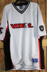 Vokal Jersey Size XL White Red Black #4 Stitched Athletlque Football Vintage