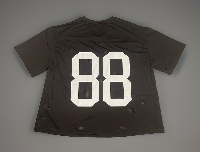 SHEIN Women’s Curve Plus Size 3XL #88 Football Jersey - Black And Gray gallery