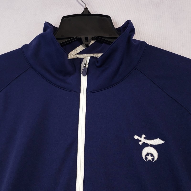 Zero Restriction 1/4 Zip Pullover Men's XL Blue Mock Neck Performance Stretch gallery