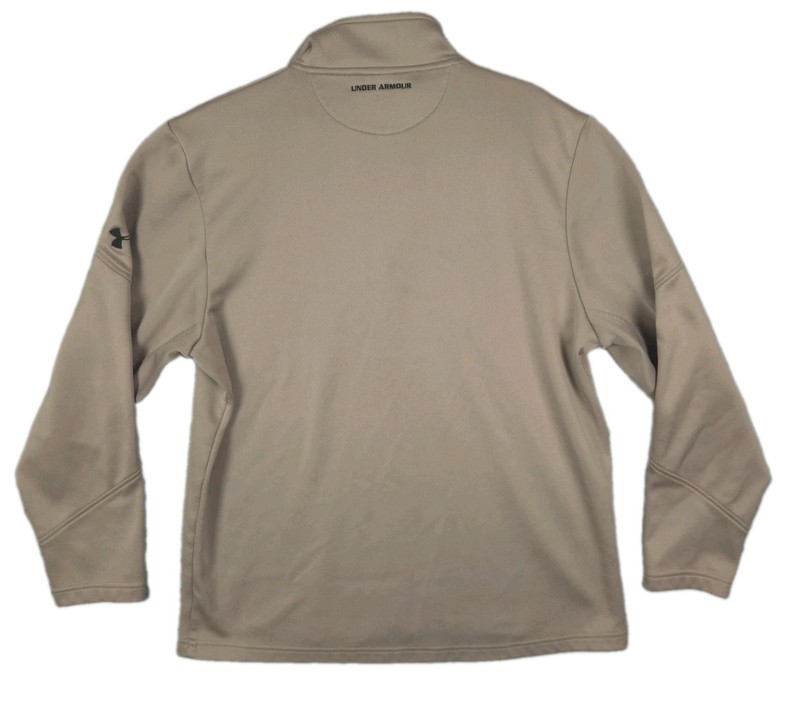 Under Armour 1/4 Zip Golf Pullover Trump National Bedminster Men's Large Taupe gallery