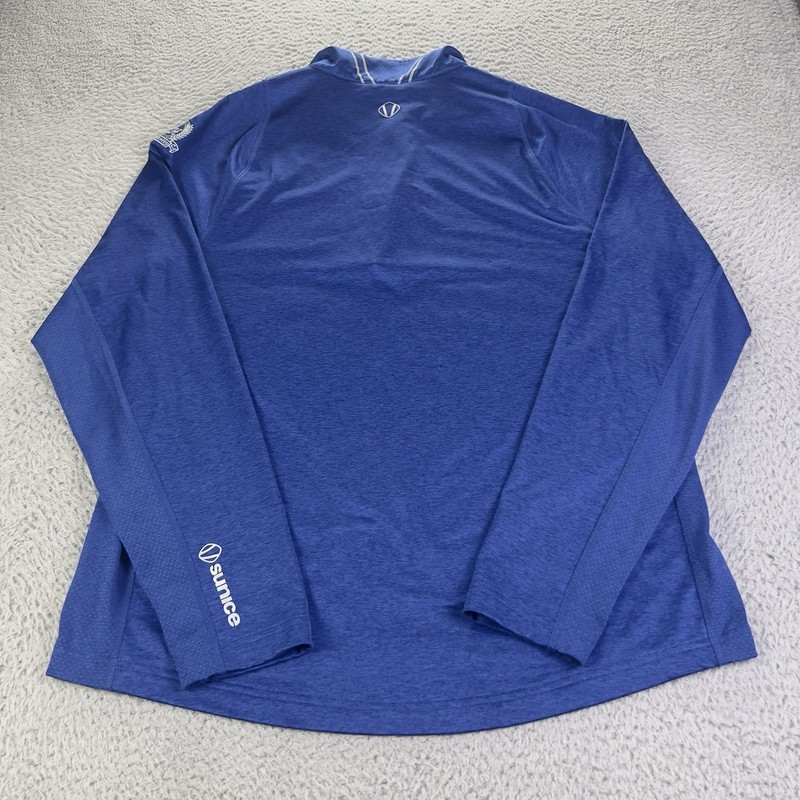 Sunice Half Zip Pullover Mens Medium Blue Long Sleeve Golf Performance Active gallery