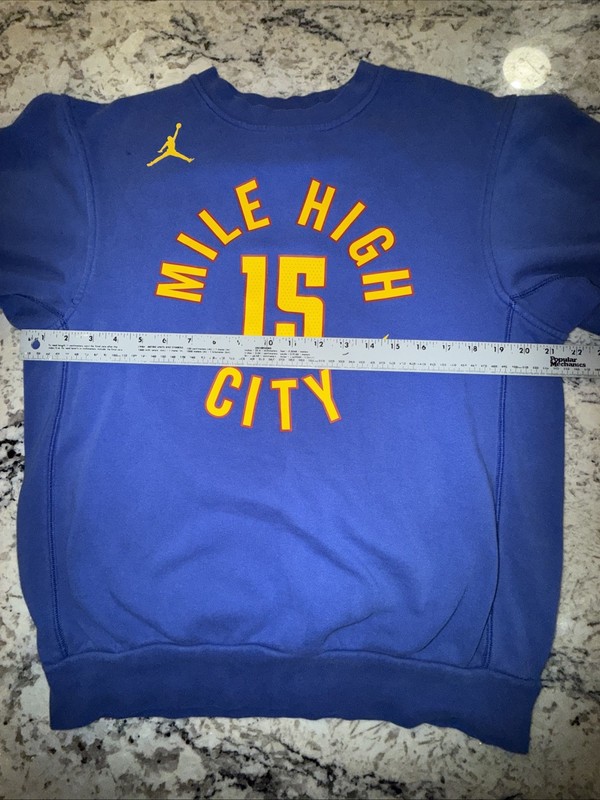Jordan Brand Denver Nuggets Mile High City Nikola Jokic #15 Crewneck Sweatshirt gallery