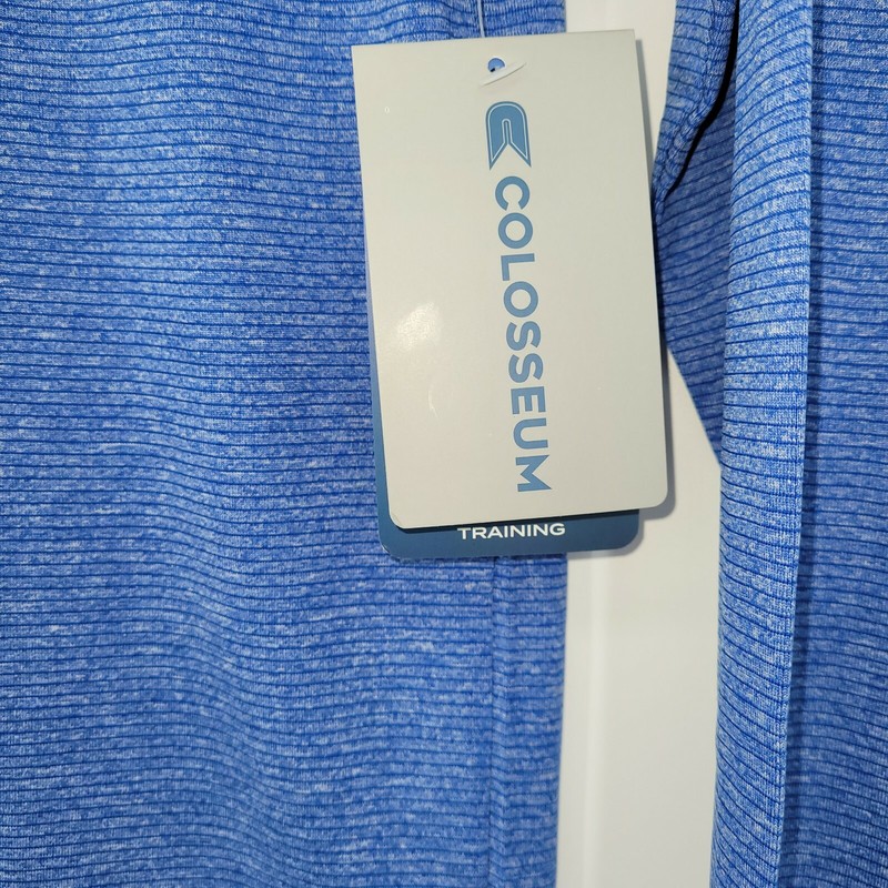 Colosseum Men's Training Dry Fit Long Sleeve Shirt Blue Large gallery
