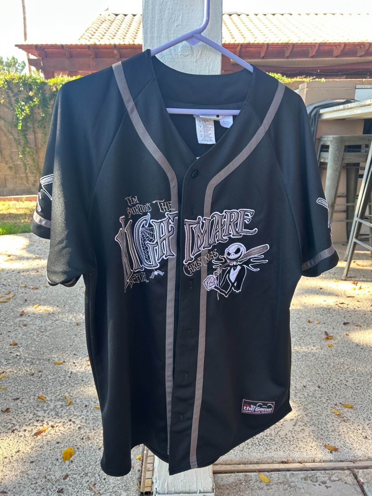 Disneyland Retro Y2K Nightmare Before Christmas Jack Zero Medium Baseball Jersey gallery