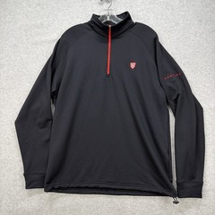 Berkeley College Dunning Golf 1/4 Zip Pullover Mens Lathe Black Golf Performance