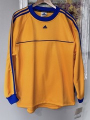 Adidas NEW Heritage Long Sleeve Oversized Soccer Jersey/Shirt Small Vintage