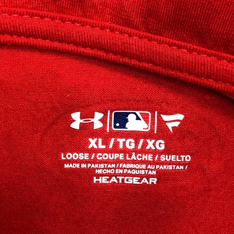 Under Armour Pullover Men's Extra Large Red St. Louis Cardinals Quarter Zip Logo gallery