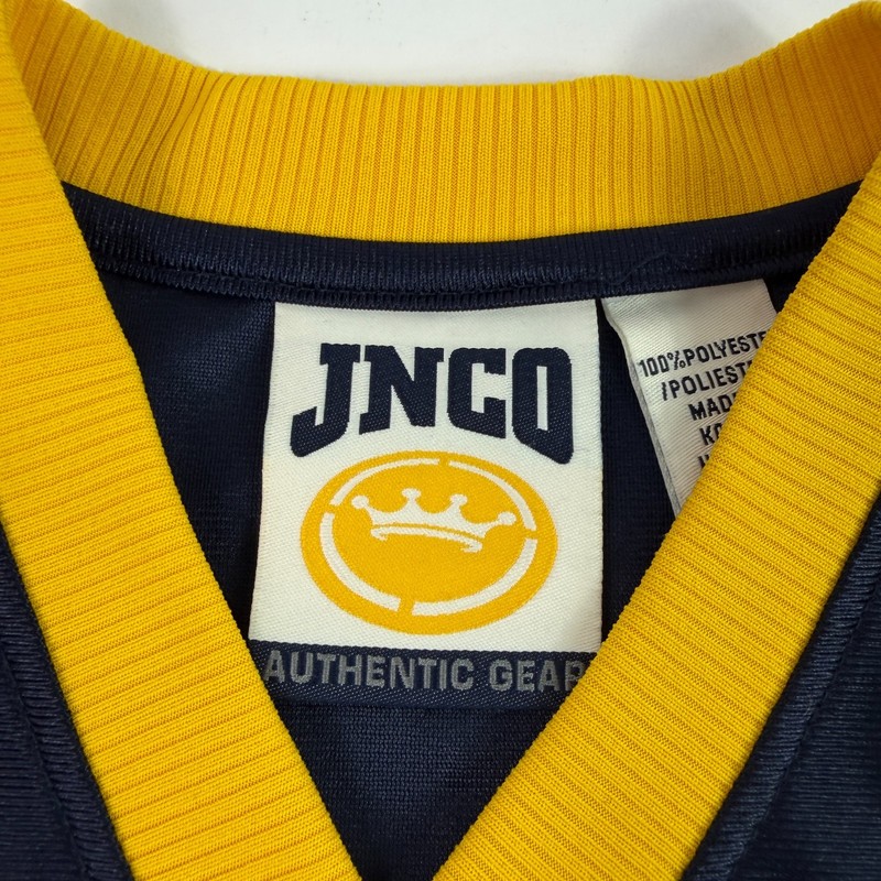 Vintage Y2K 2000s Jnco Jeans Jersey Sabertooth Tiger HipHop Skate Blue XL 24x29 gallery