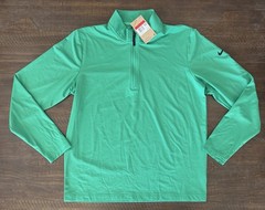 NWT Nike Victory Dri-FIT 1/2 Zip Golf Top Shirt Stadium Green FD5837-324 Size L