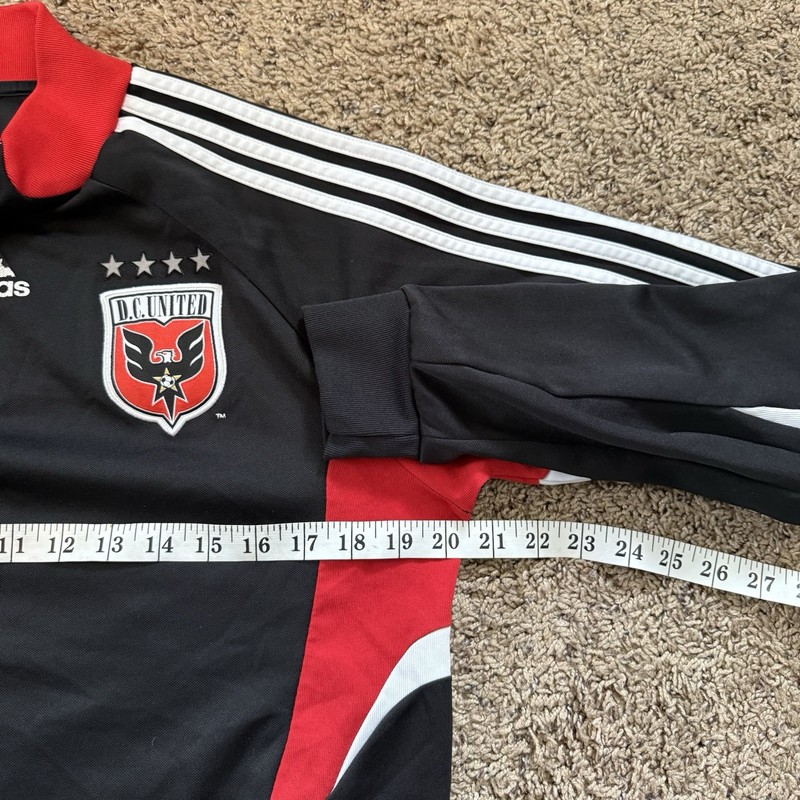 Rare DC United 2008 Adidas Shirt Long Sleeve Formotion Black Size XL gallery