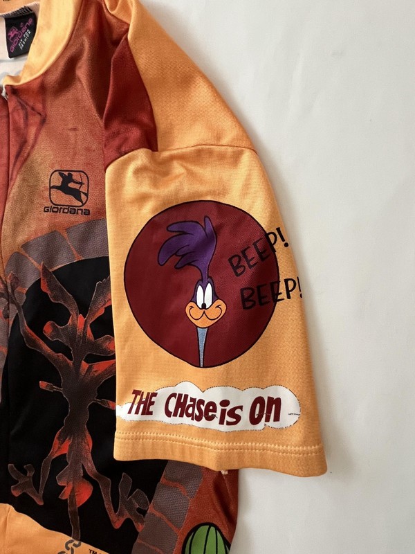 Vintage Giordana Road Runner Cycling Jersey Mens Medium ACME Looney Tunes 90s gallery