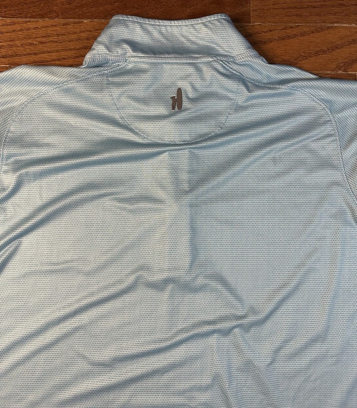 Johnnie O Pullover Performance Sheldon Quarter Zip Stretch Aqua Medium Golf Logo gallery