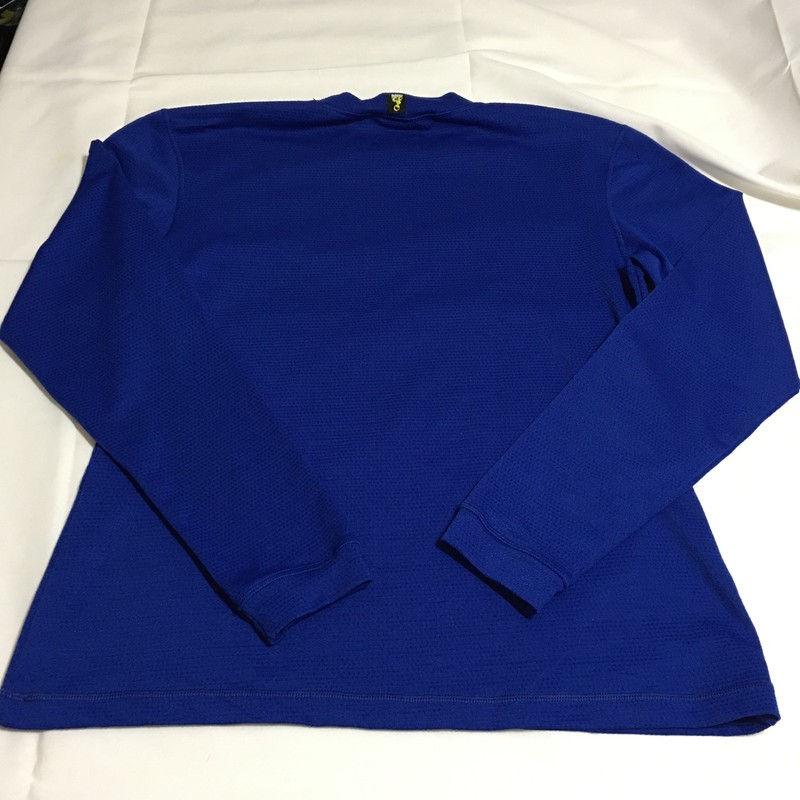 VTG 90s Adidas Equipment Mens Large Long Sleeve Training Shirt Blue Made in USA gallery