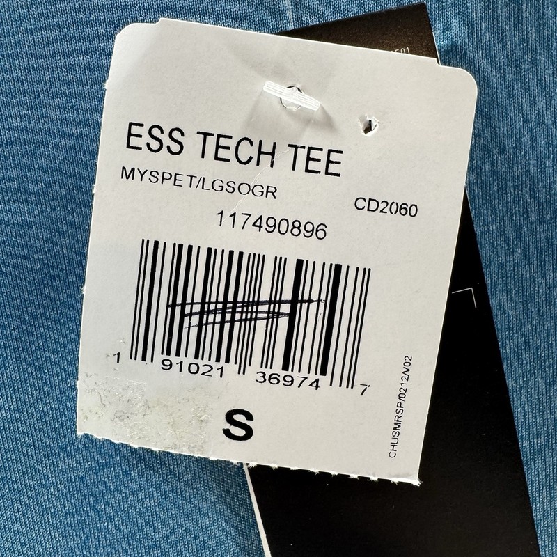 Adidas Shirt Mens Small Blue Climalite Tech Tee New With Tags Short Sleeve Adult gallery
